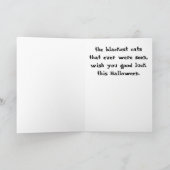 Chats Noirs - Carte de voeux (Intérieur)