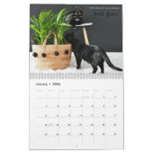 Chats noirs du calendrier du monde 2018 (Jan 2026)