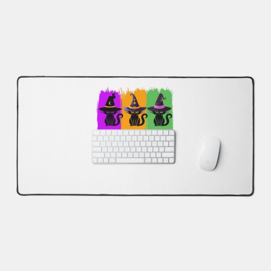 Chats Noirs En Sorcière Casquette Essentiel T-Shir (Clavier et souris)