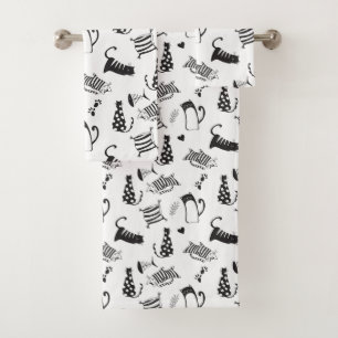 Chats noirs et blancs cool