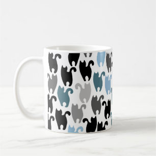 Chats noirs et mug d'amis