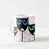 Chats noirs et pattes - TASSE (Devant gauche)