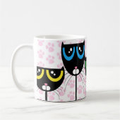 Chats noirs et pattes - TASSE (Gauche)
