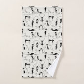 Chats noirs Kooky (Serviette à main)