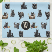 Chats noirs Motif serviette de cuisine