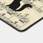 Chats noirs sur feuille de musique (Coin)