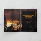 Chats noirs sur la carte d'Halloween Patrol (Intérieur)