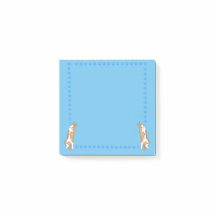 Chats orange sur fond bleu Post-it