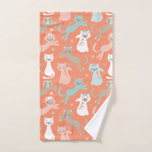 Chats oranges atomiques (Serviette à main)
