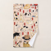 Chats par Utagawa Kuniyoshi (Serviette à main)