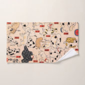 Chats par Utagawa Kuniyoshi (Serviette à main)