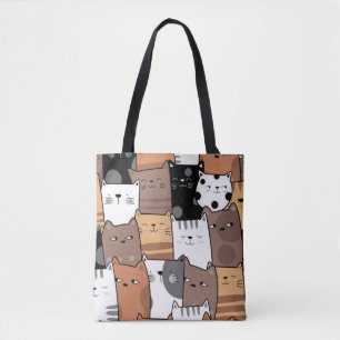 Chats partout sur le Sac fourre-tout
