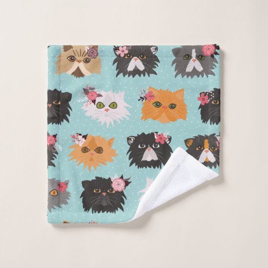 Chats persans de fantaisie (Gant de toilette)
