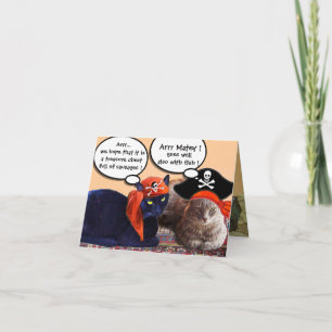 CHATS PIRATES ET CARTES AU TRÉSOR DE PIRATES ANTIQ