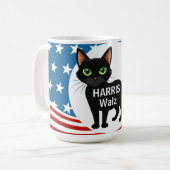 Chats pour Harris/Walz Design Mug (Devant gauche)