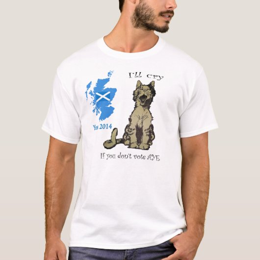 Chats pour le T-shirt écossais de l'indépendance (Devant)