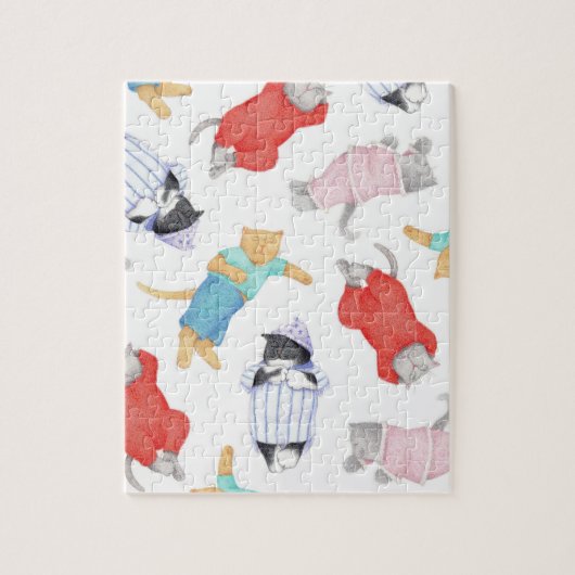 CHATS PYJAMA 8"X10" Puzzle (Vertical)
