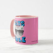 Chats Règle Lunettes de soleil Kitty Mug (Devant gauche)