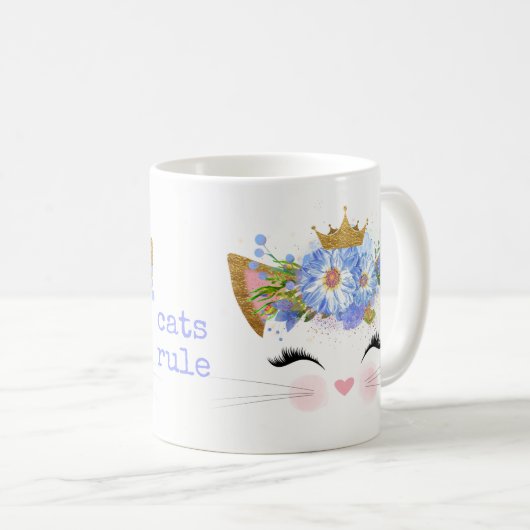Chats Règle Princesse Kitty Mug (Devant droit)