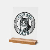 Chats Rétro et Tatouages Gravure Design de Chat_1 (Angle)