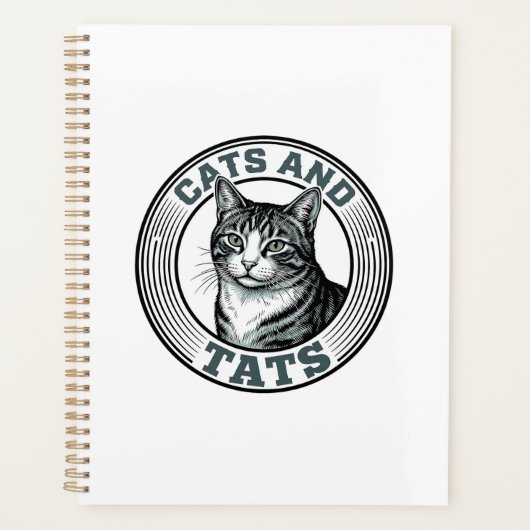 Chats Rétro et Tatouages Gravure Design de Chat_1 (Devant)