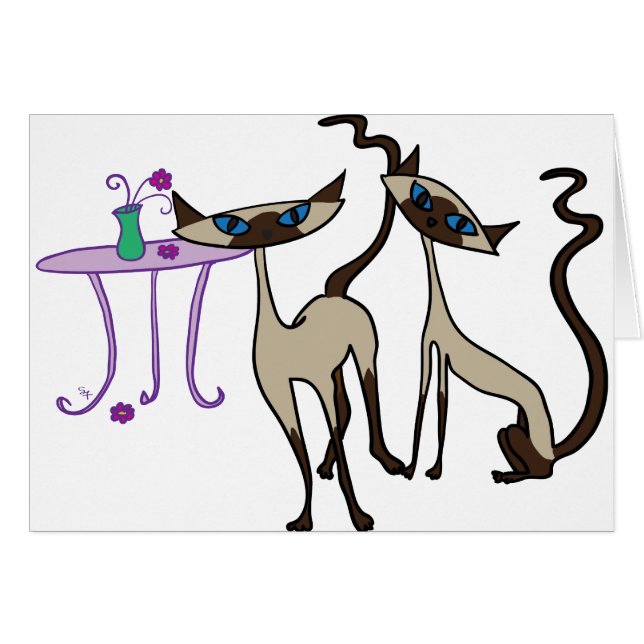 Chats siamois (Devant horizontal)