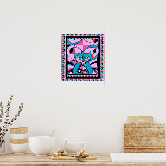 Chats Style Pop Art, Impression Art, Décor Maximal (Cuisine)