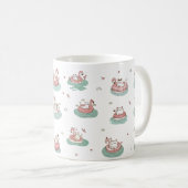 Chats sur anneaux gonflables Mug (Devant droit)
