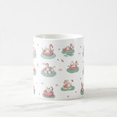 Chats sur anneaux gonflables Mug (Centre)