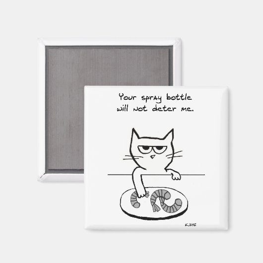 Chats sur les comptoirs - Drôle Aimant Chat (Recto/Verso)