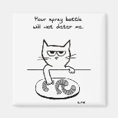 Chats sur les comptoirs - Drôle Aimant Chat (Devant)