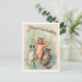 Chats sur une carte postale Louis Wain (Debout devant)