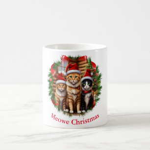Chats tasse pour Noël
