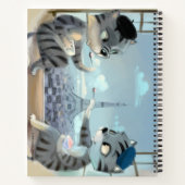 Chats & Tour Eiffel - Paris Cahier à spirale (Dos)