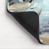 Chats & Tour Eiffel – Tapis de souris Paris (Coin)