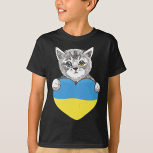Chats Ukrainiens Ukraine T-Shirt Drapeau Ukrainien