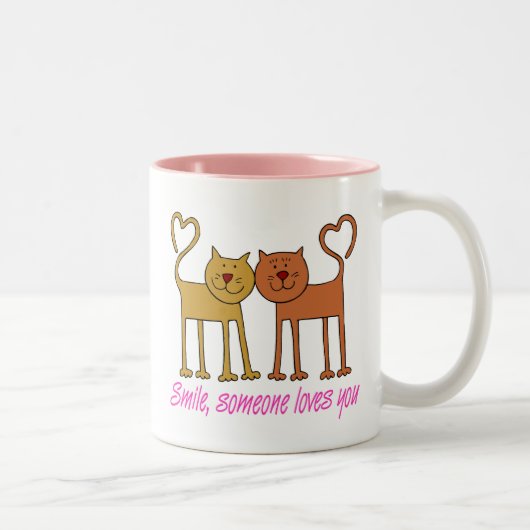 Chats Valentine en Mug Amoureux (Droit)