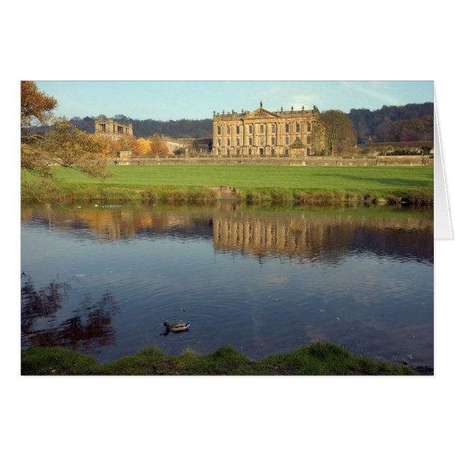 Chatsworth House à Derbyshire, Angleterre (Devant horizontal)
