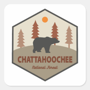 Chattahoochee National Forest Beer Vierkante Sticker