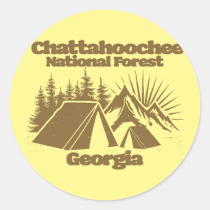 Chattahoochee National Forest, Georgië Ronde Sticker