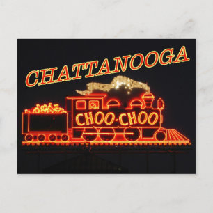Chattanooga Choo Choo neon-teken Briefkaart