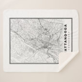 Chattanooga Map Sherpa Deken (Voorkant (horizontaal))