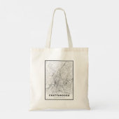 Chattanooga Map Tote Bag (Achterkant)