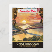 Chattanooga, rivier Tennessee, Save The Date (Voorkant / Achterkant)