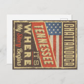 Chattanooga Tennessee Briefkaart (Voorkant / Achterkant)