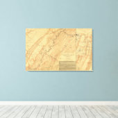 Chattanooga, Tennessee Canvas Afdruk (Insitu (Houten vloer))