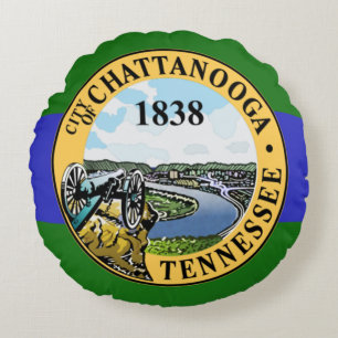 Chattanooga (Tennessee) City flag Rond Kussen