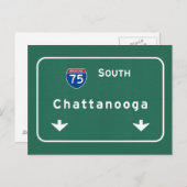Chattanooga Tennessee Interstate Highway Freeway : Briefkaart (Voorkant / Achterkant)