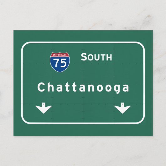Chattanooga Tennessee Interstate Highway Freeway : Briefkaart (Voorkant)