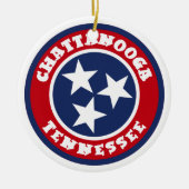 Chattanooga, Tennessee Keramisch Ornament (Voorkant)